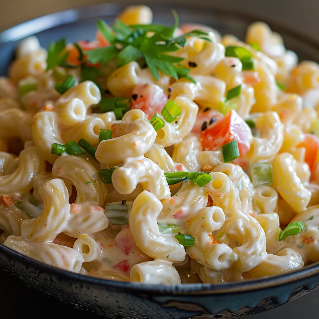Délicieuse salade de macaronis classique