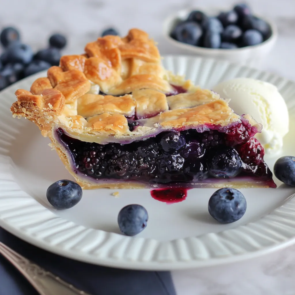 Délicieuse tarte aux bleuets