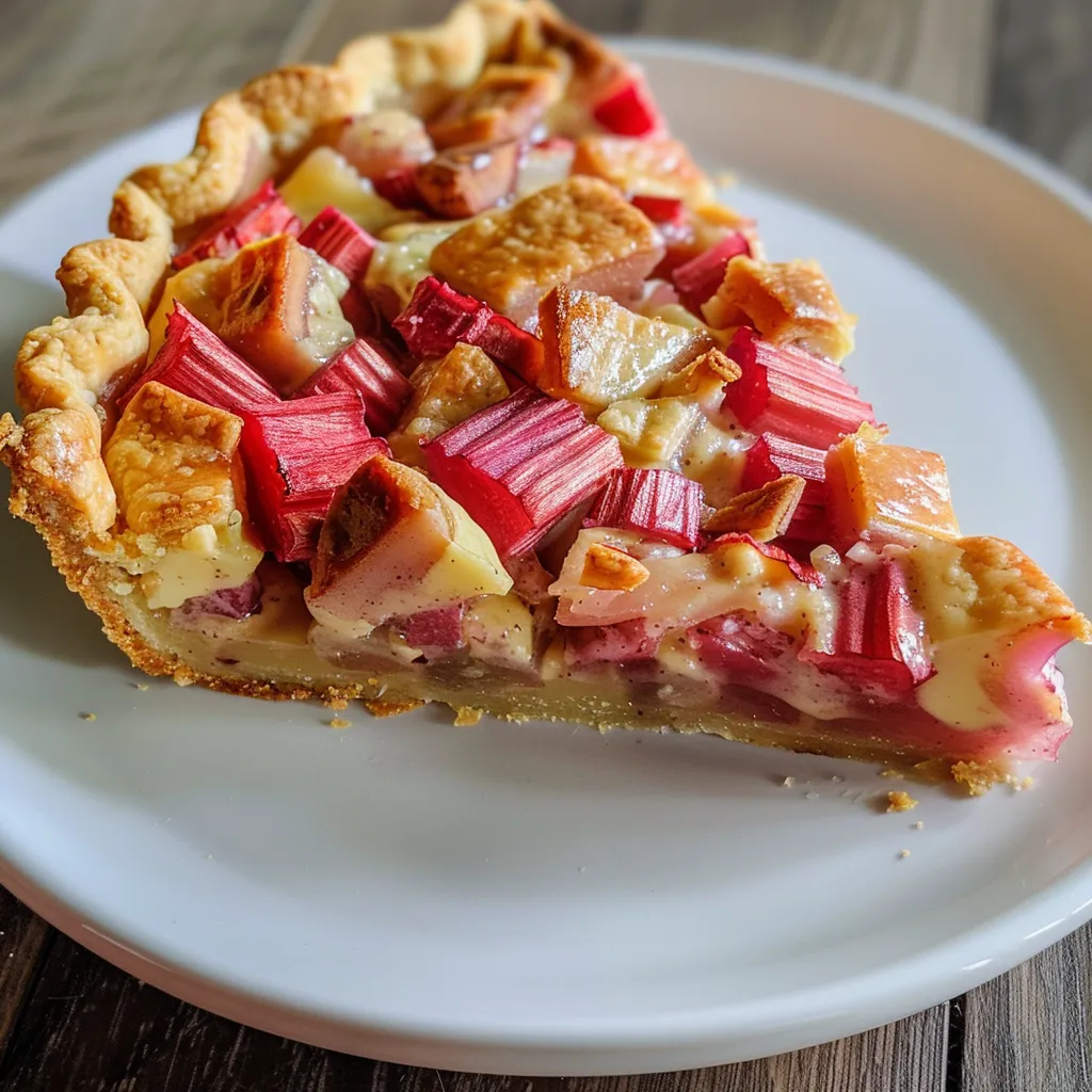 Préparez une tarte à la rhubarbe rapide et savoureuse