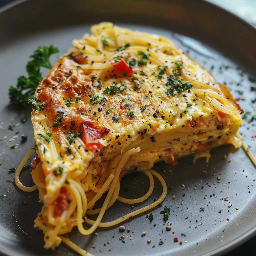 Spaghettis frittata aux œufs