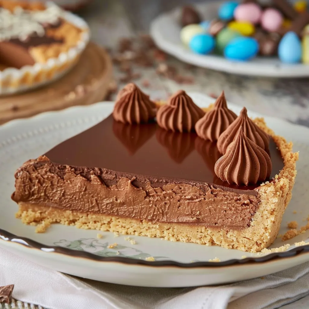 Tarte au chocolat avec ganaches et sablé