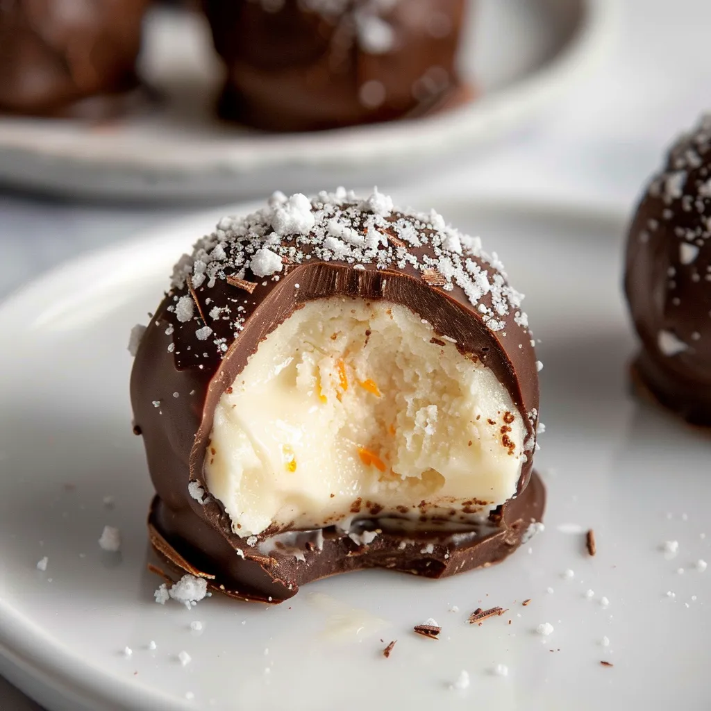 Truffes chocolaté à l'orange