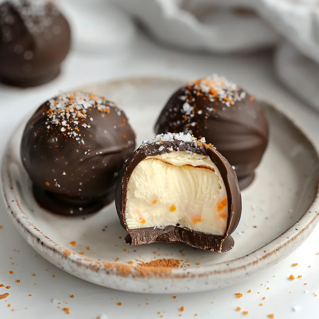 Truffes gourmandes au chocolat et orange pour des douceurs raffinées