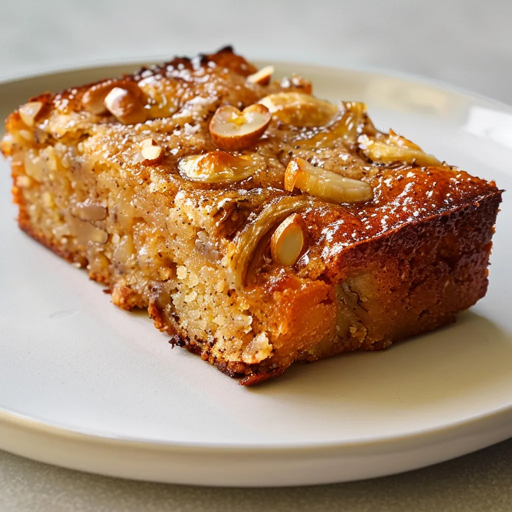 Fondant Banane Amandes Noix