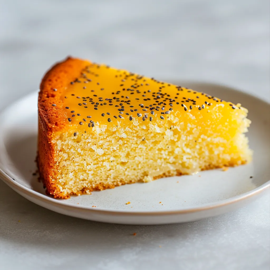 Un délicieux gâteau citron pavot moelleux
