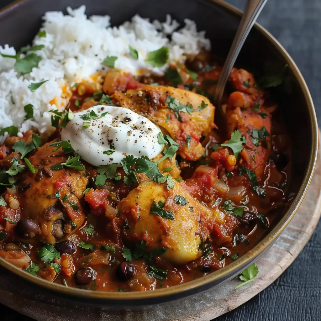 Poulet syrien aux épices