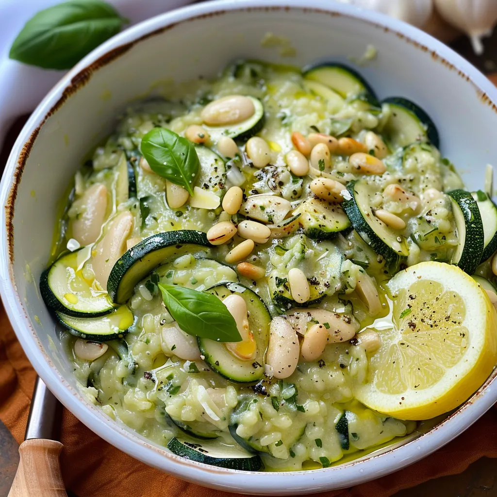Courgettes et haricots savoureux