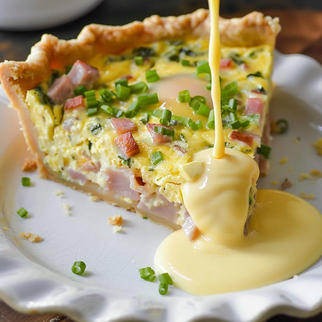 Quiche hollandaise aux œufs bénédictine