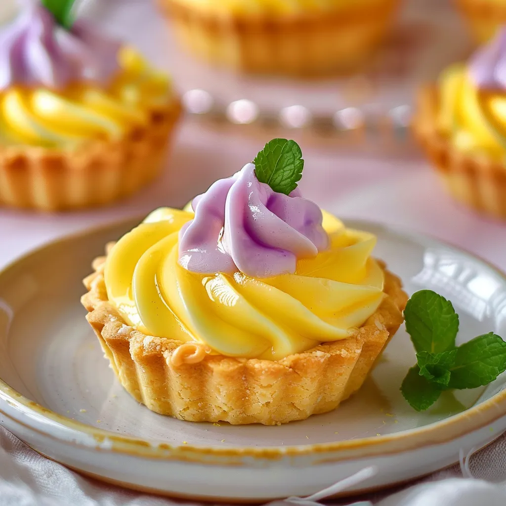Délicieuse tarte citron lilas