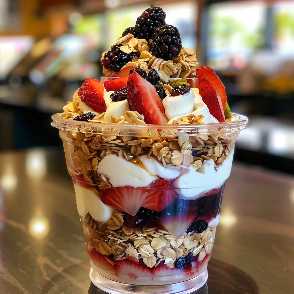 Verrines muesli aux fruits