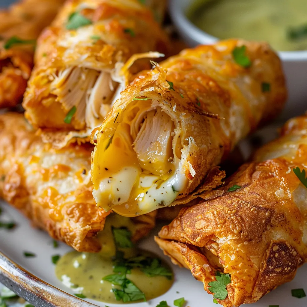 Cigarillos poulet fromage curry
