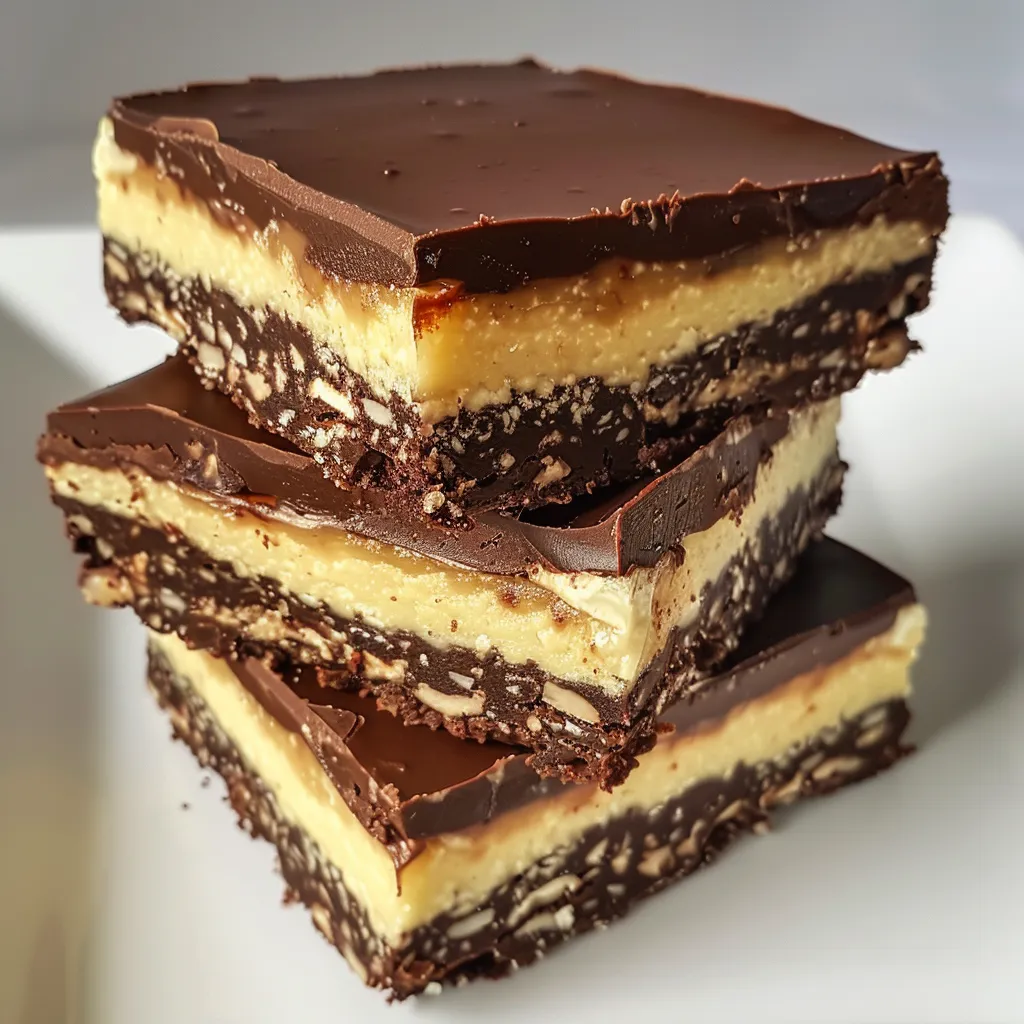 Barres gourmandes au chocolat et noix façon Nanaimo