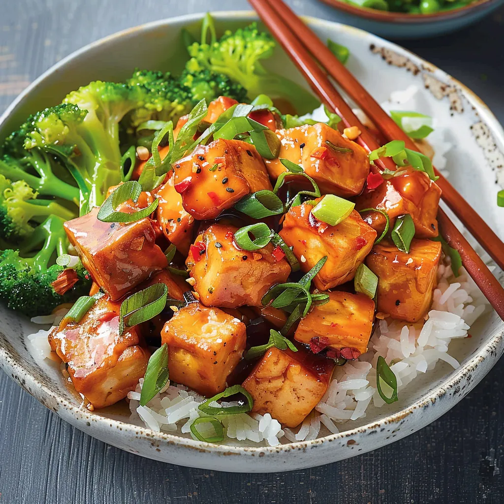 Tofu Général Tao savoureux