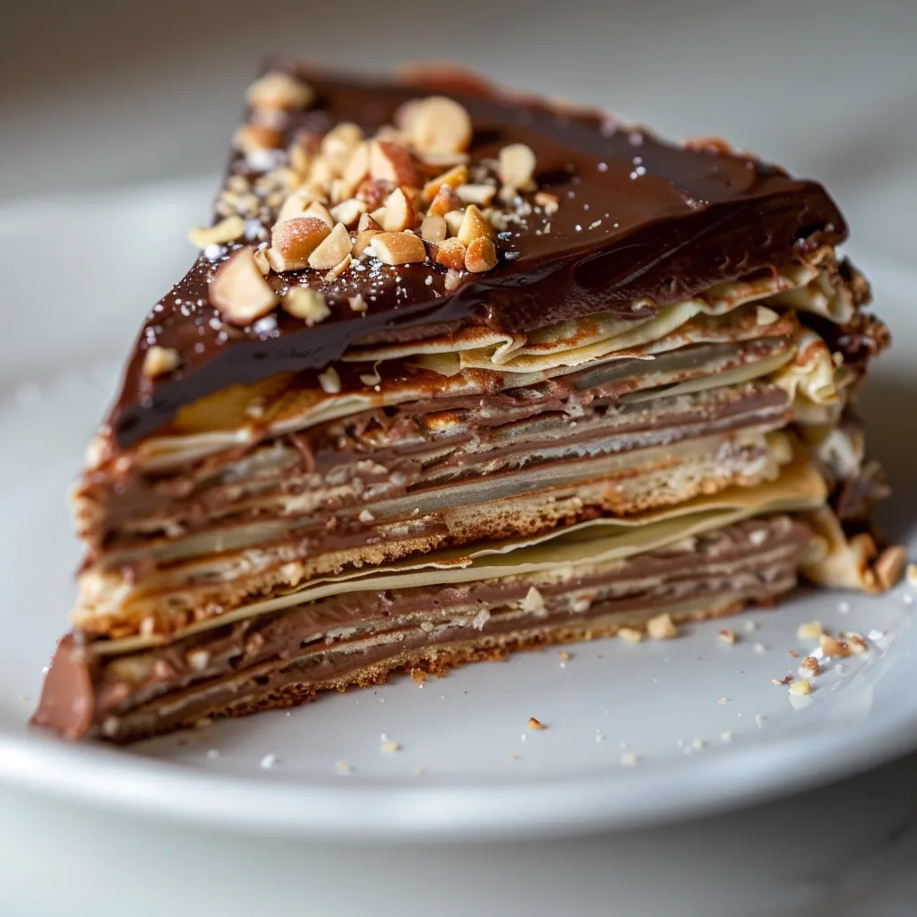 Mille-crêpes choco-noisettes gourmand