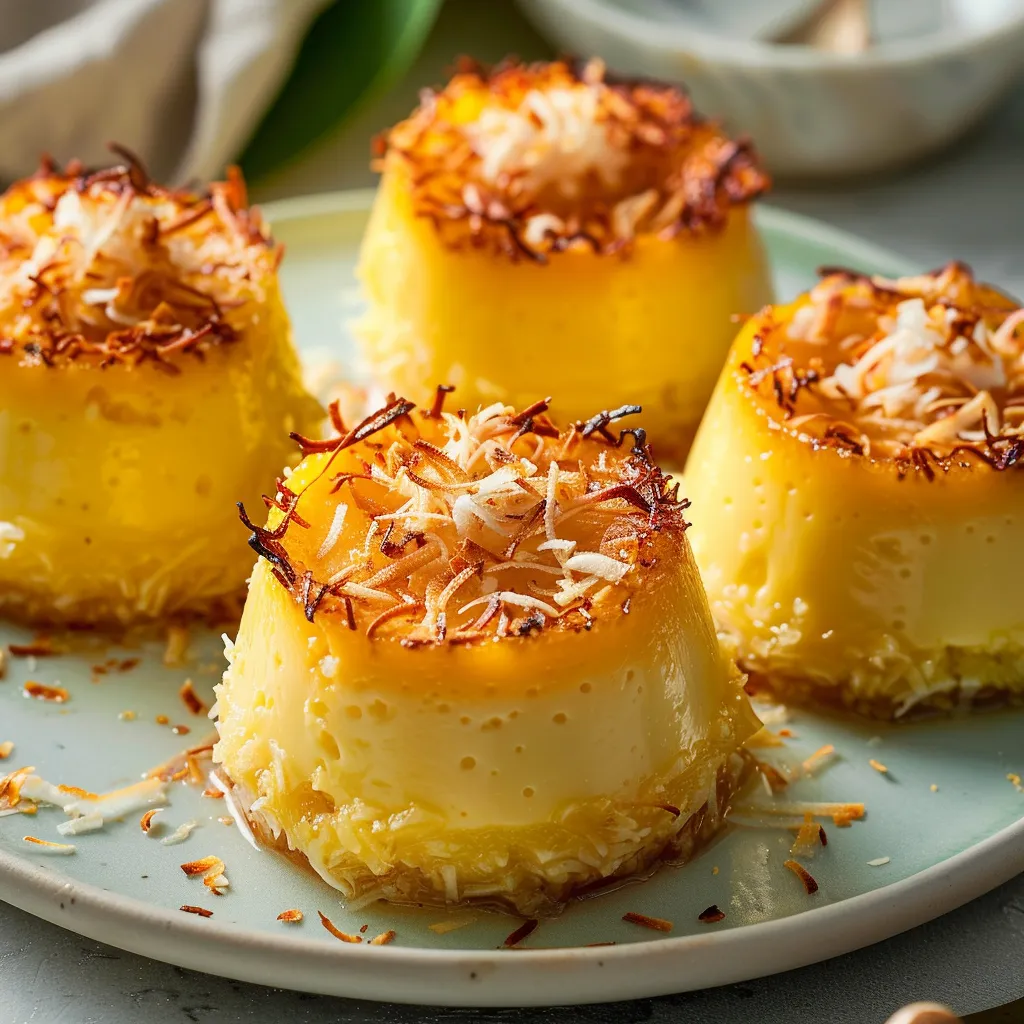 Quindim flan coco brésilien