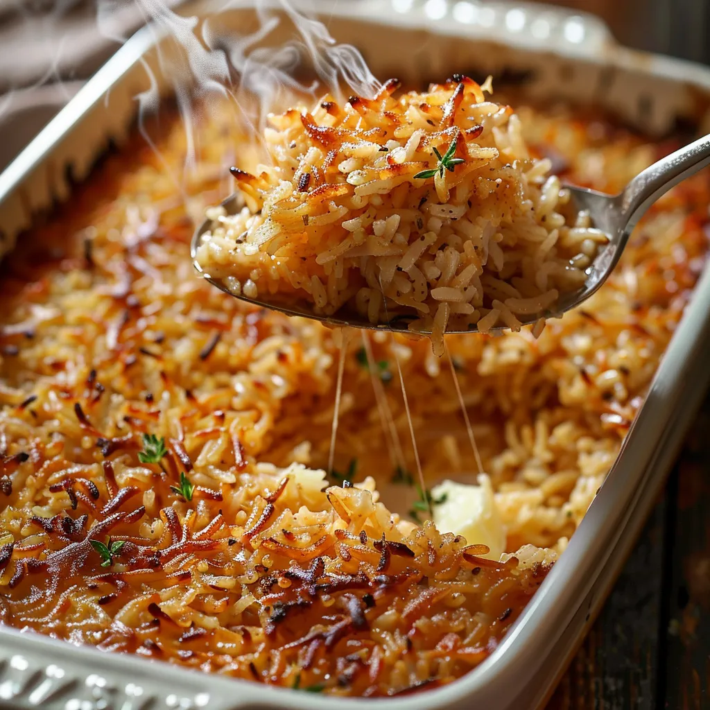 Riz au beurre et oignons