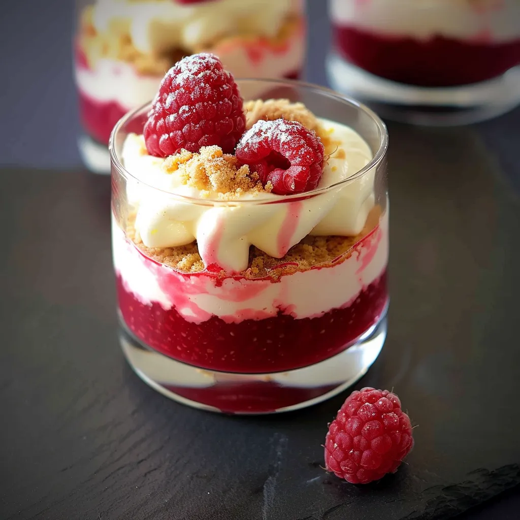 Délicieux tiramisu aux framboises et biscuits roses de Reims