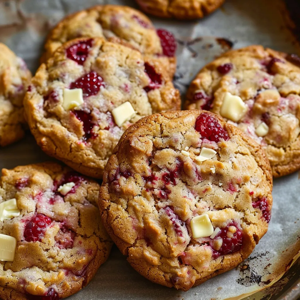 Biscuits aux framboises et chocolat
