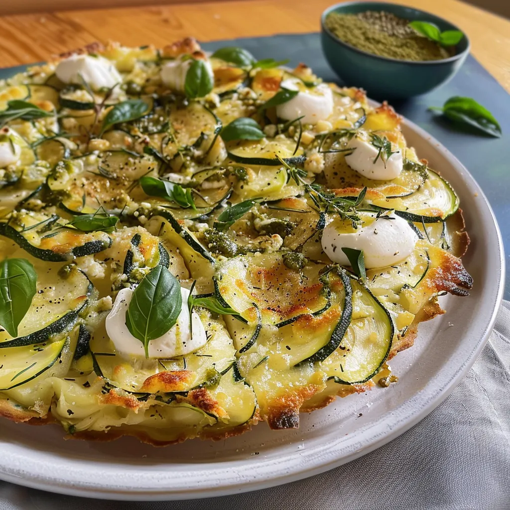 Tarte pommes et courgettes