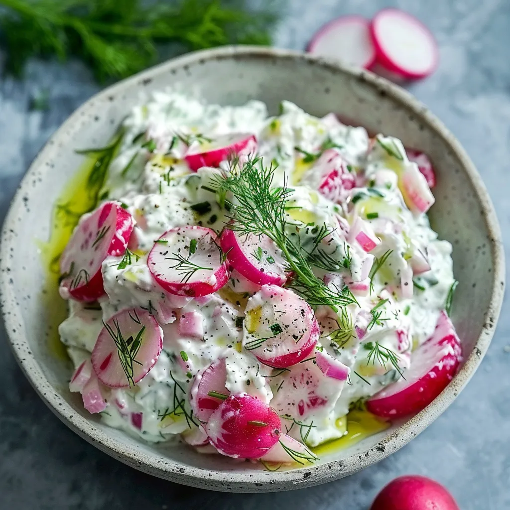 Tzatziki aux radis et herbes