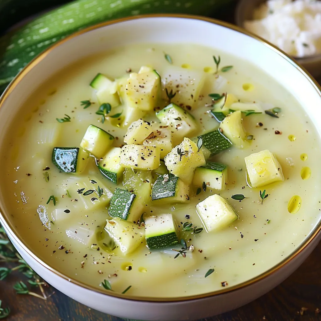 Velouté onctueux de courgettes