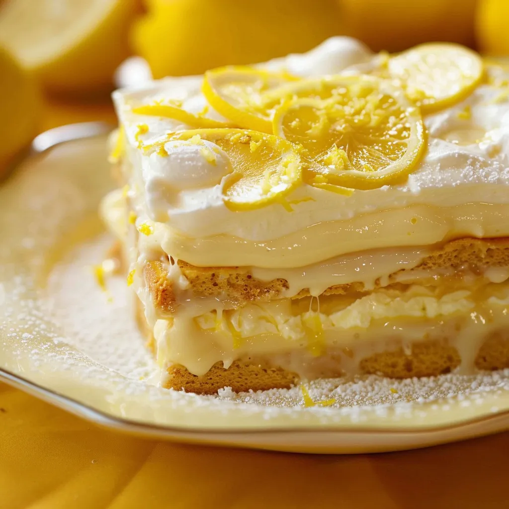 Un tiramisu léger et acidulé au lemon curd