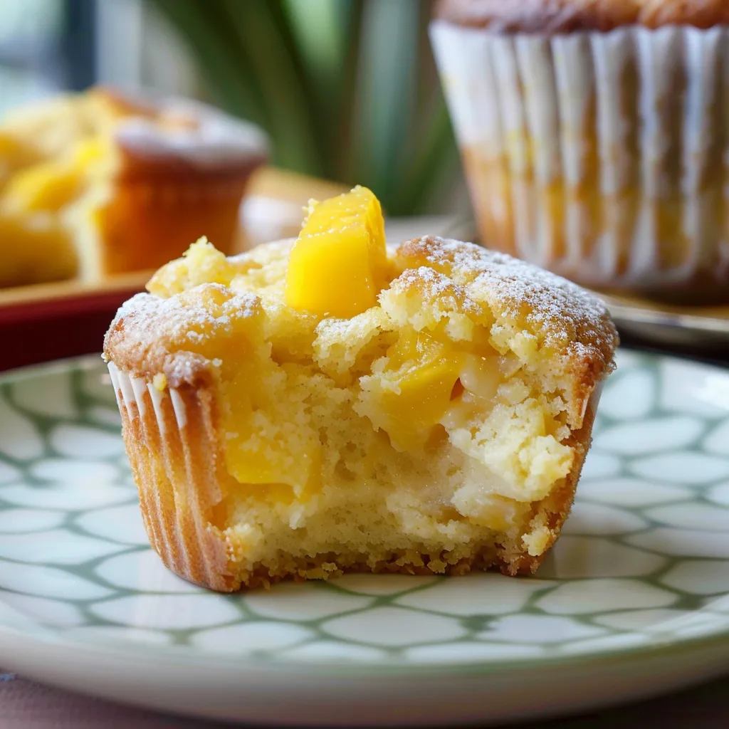 Muffins moelleux à la mangue