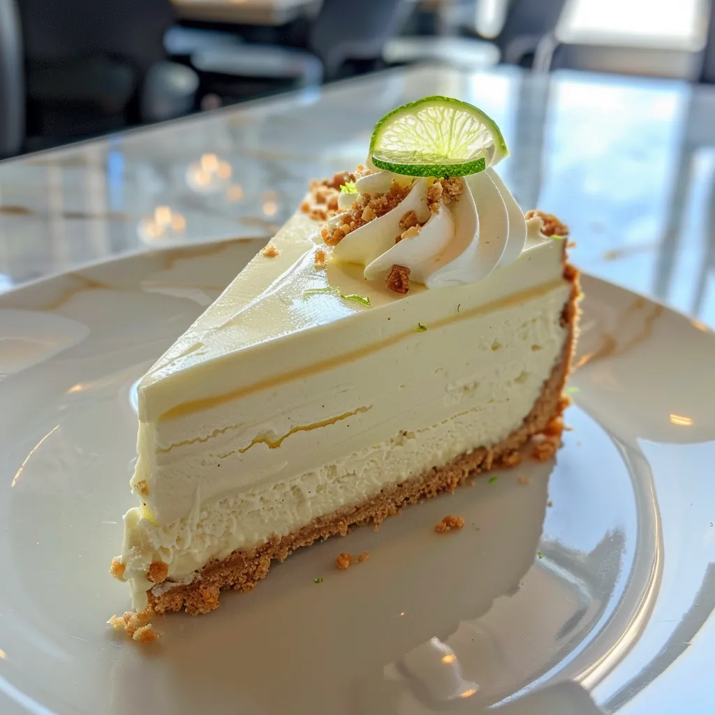 Cheesecake au citron vert sans cuisson maison
