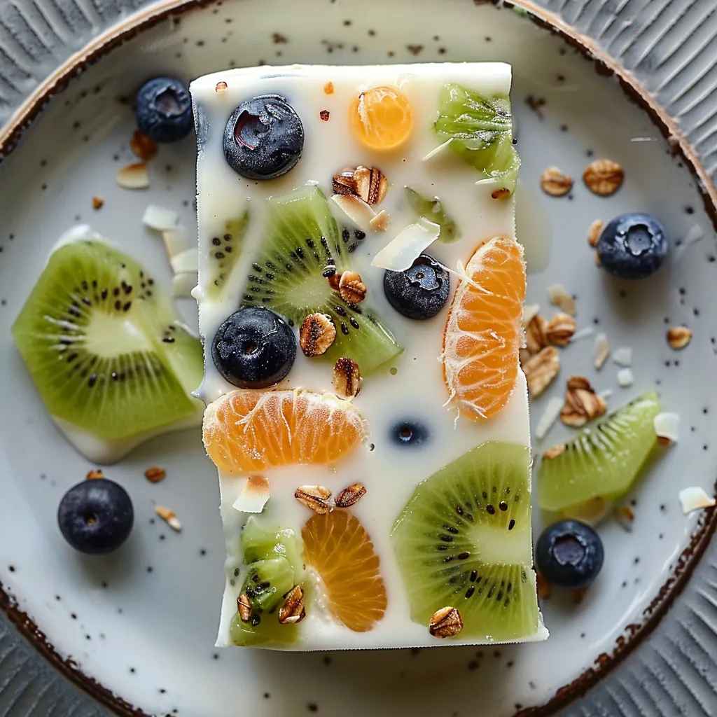 Barres glacées fruits et miel