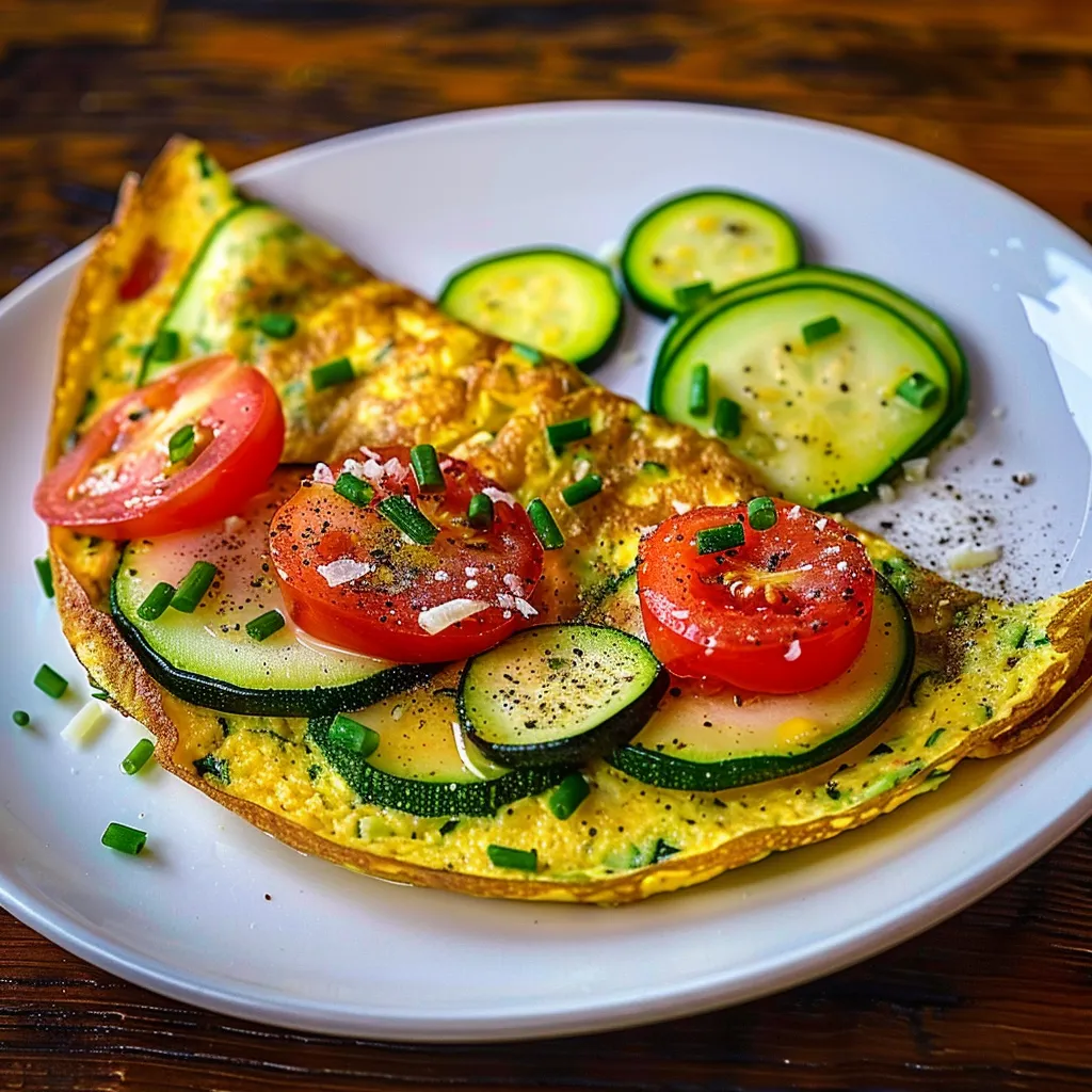 Omelette aux courgettes facile