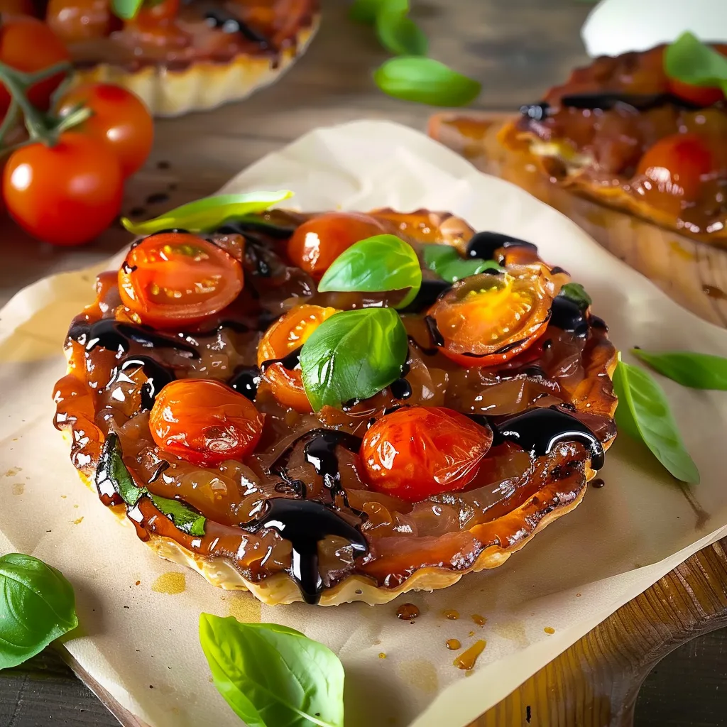 Tartelettes tatin tomates basilic