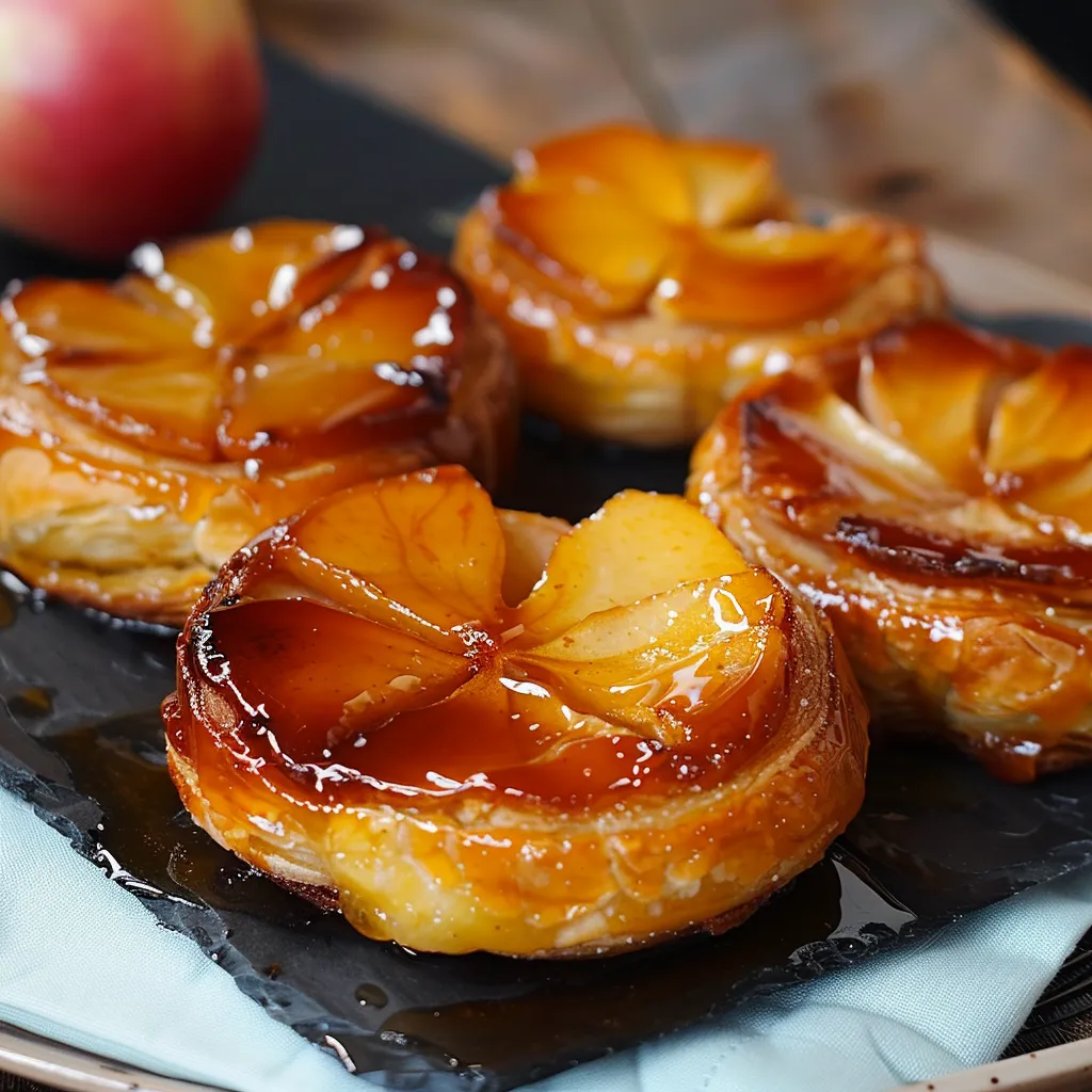 Des tartelettes tatin aux pommes savoureuses
