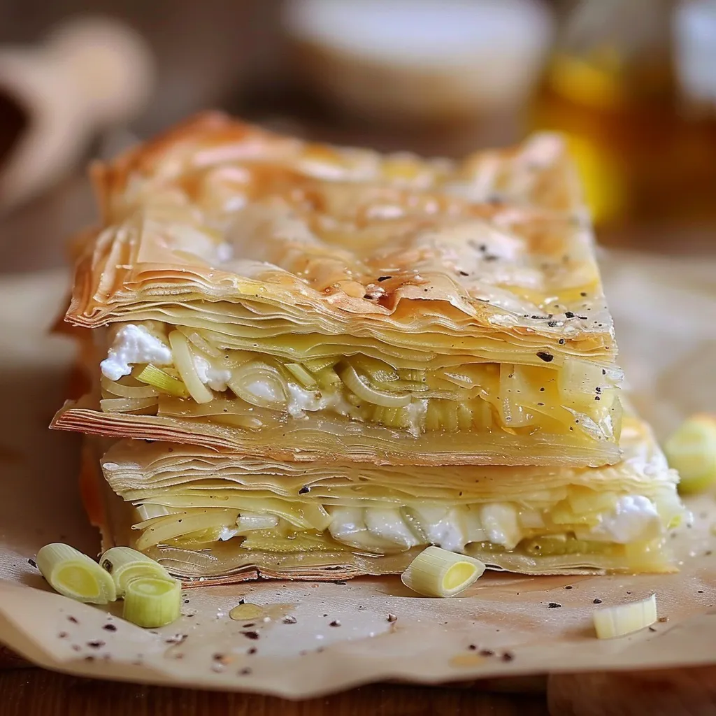 Brick poireau miel fromage