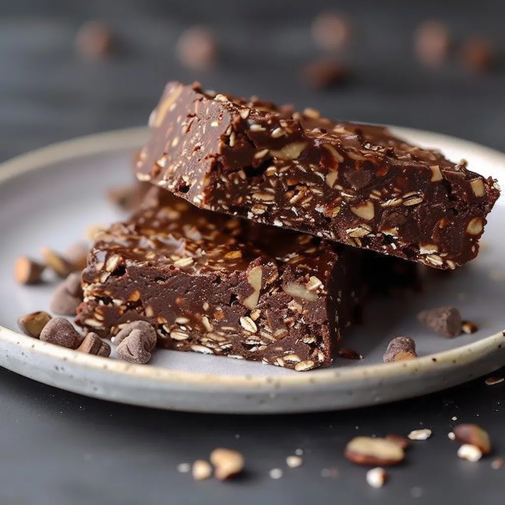 Barres chocolatées glacées sans cuisson pour l'été