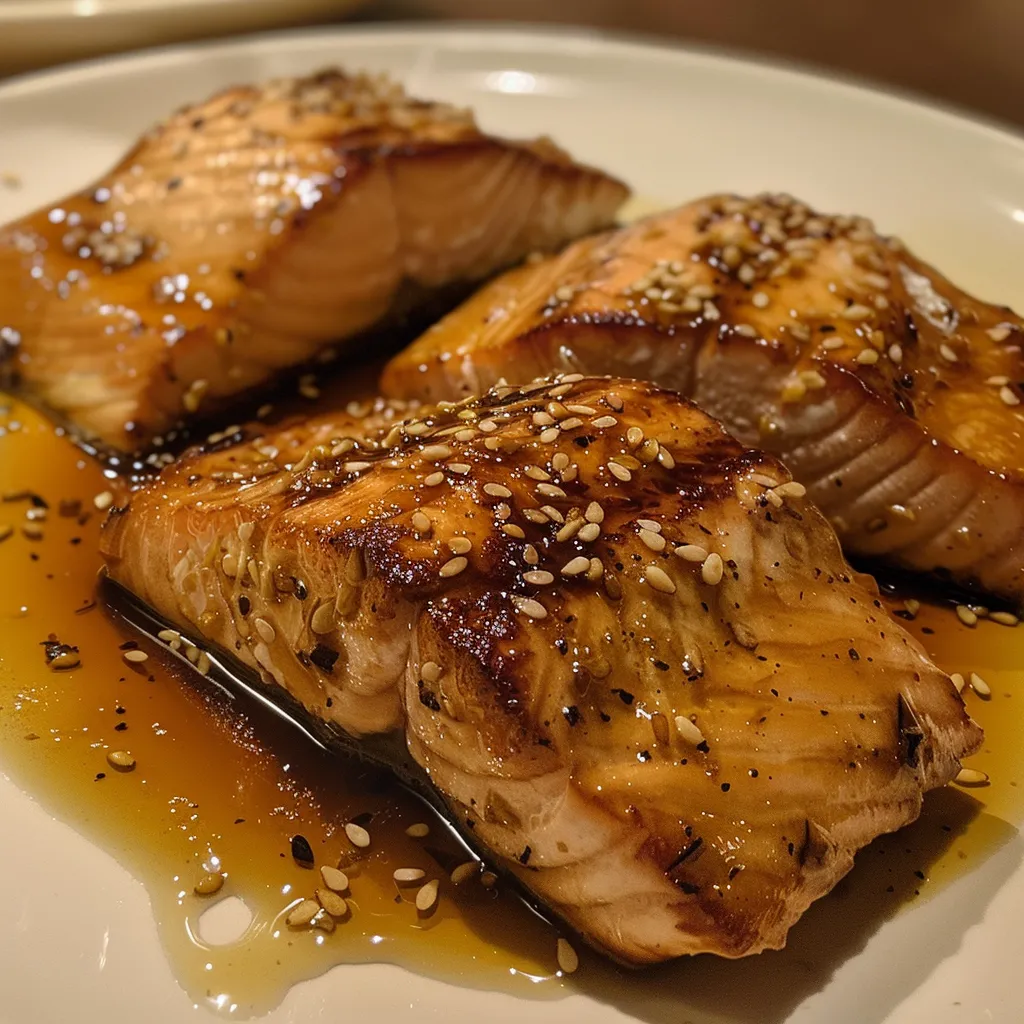 Saumon mariné en sauce