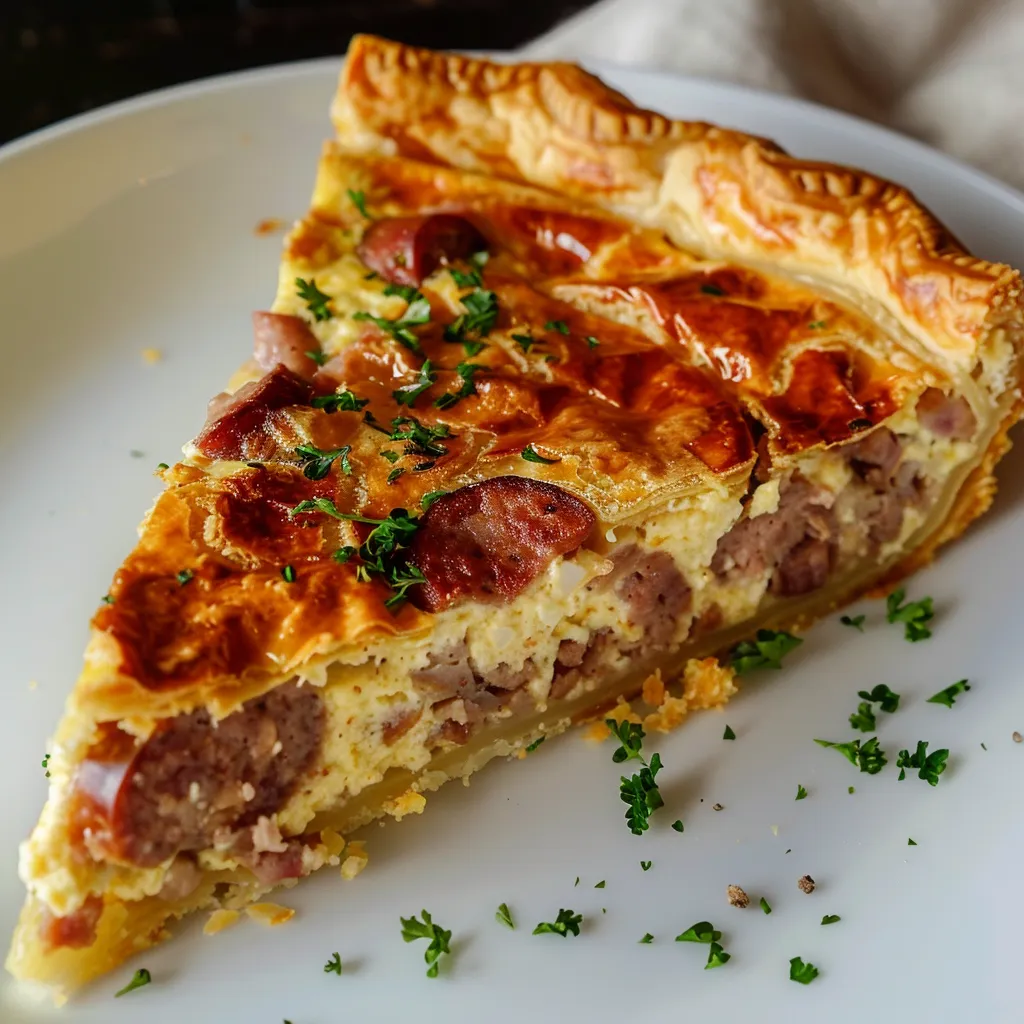 Quiche aux knackis facile