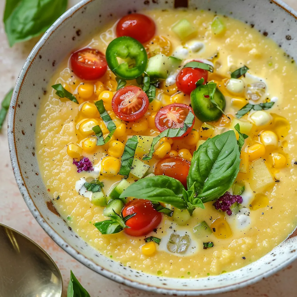 Soupe froide maïs douceur