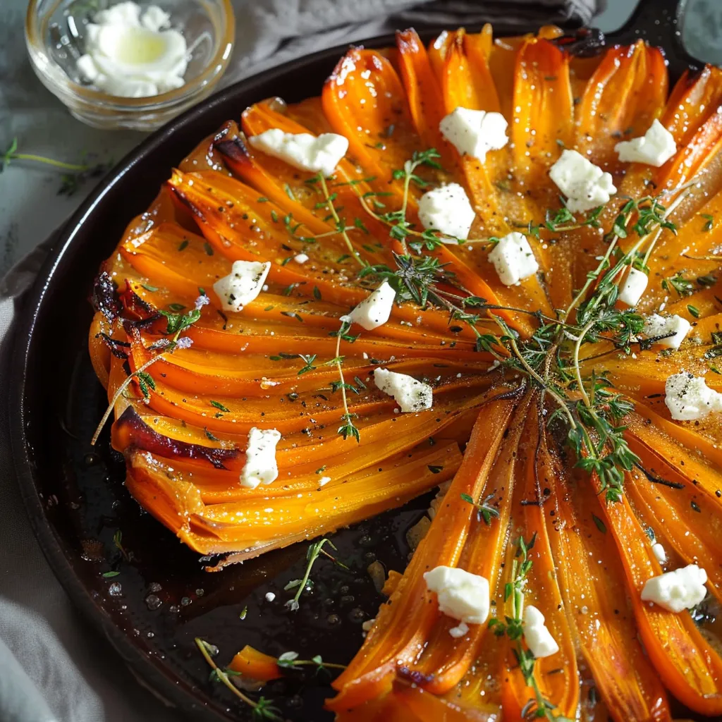 Tarte tatin carottes feta