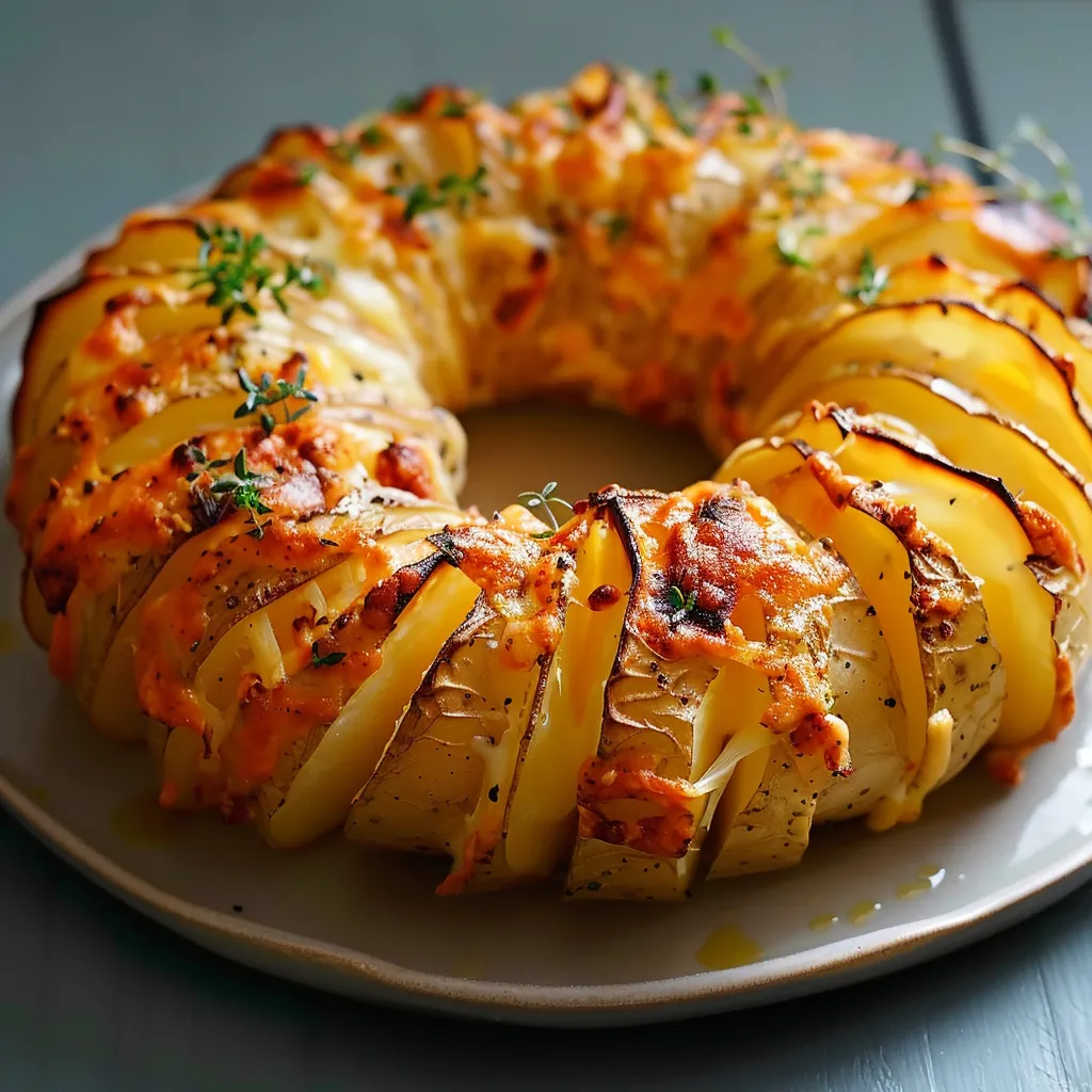 Couronne croustillante à base de pommes de terre savoureuses