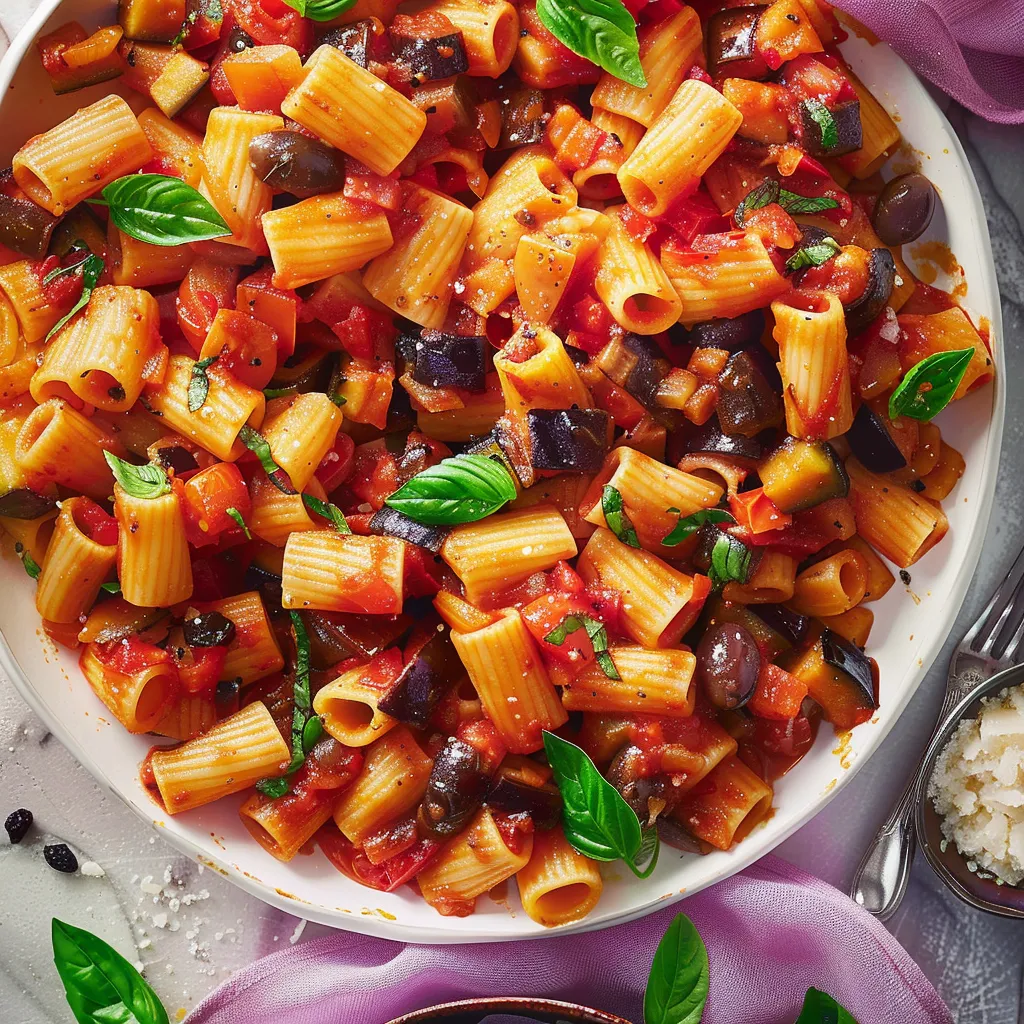 Rigatonis à la caponata