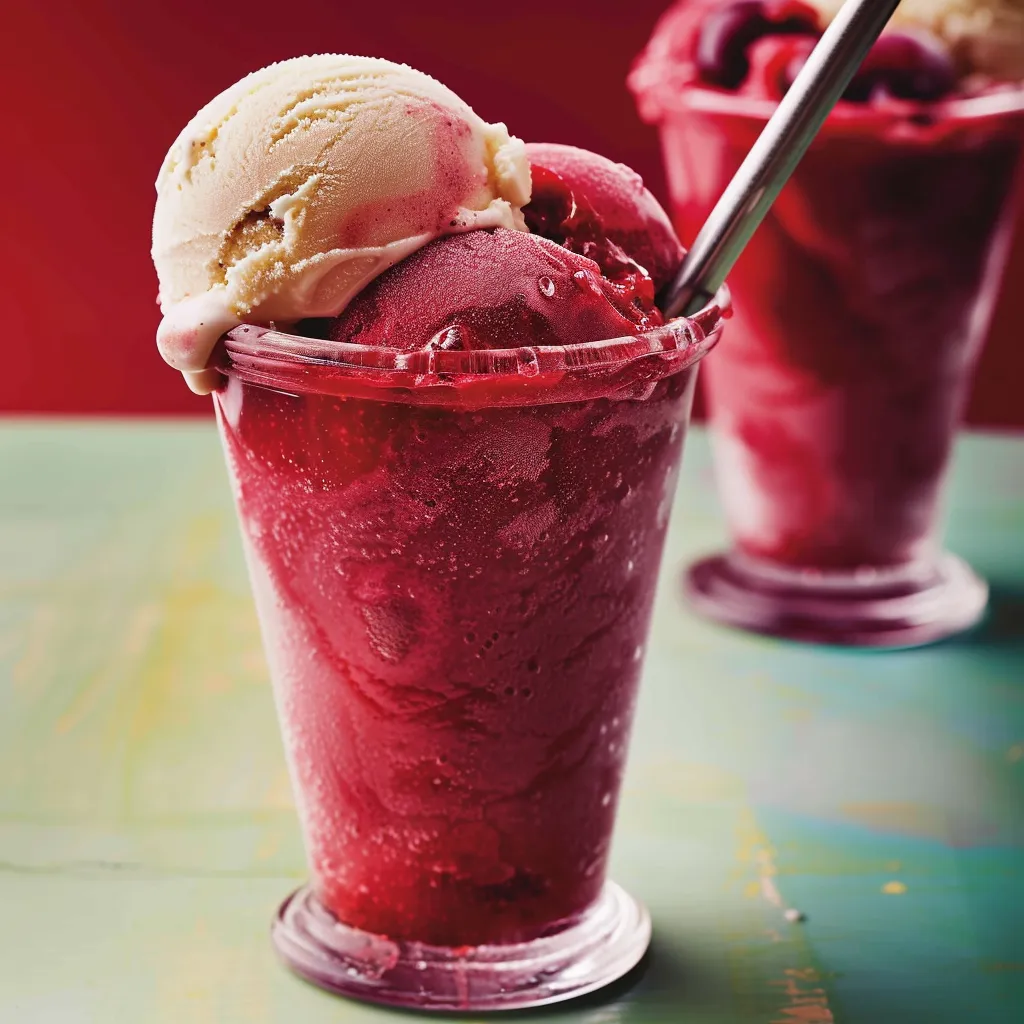 Slush Mont-Blanc cerises