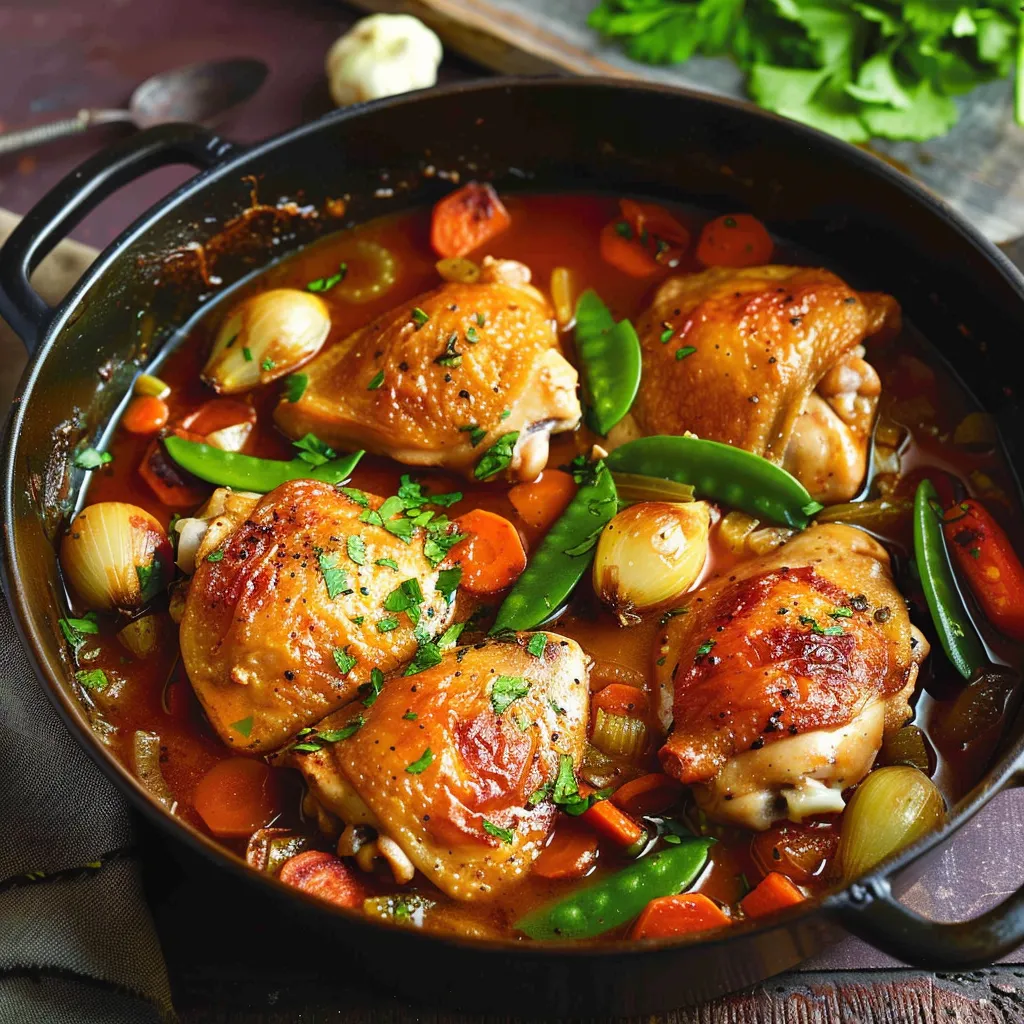 Navarin de poulet aux légumes savoureux de Laurent Mariotte