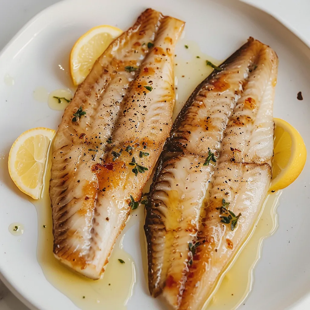 Sole meunière dorée au beurre