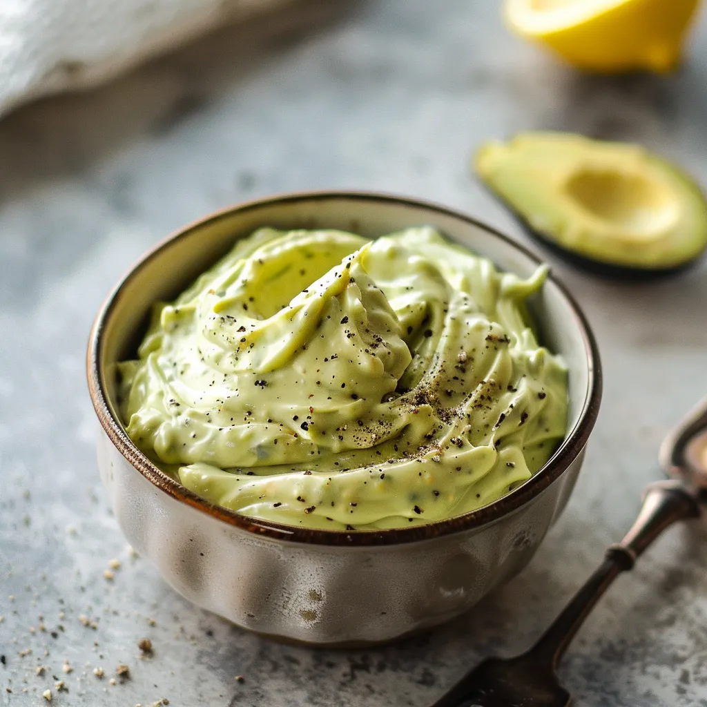 Une mayonnaise d'avocats onctueuse
