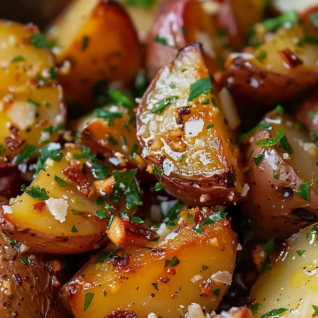 Pommes de terre croustillantes au beurre noisette et herbes