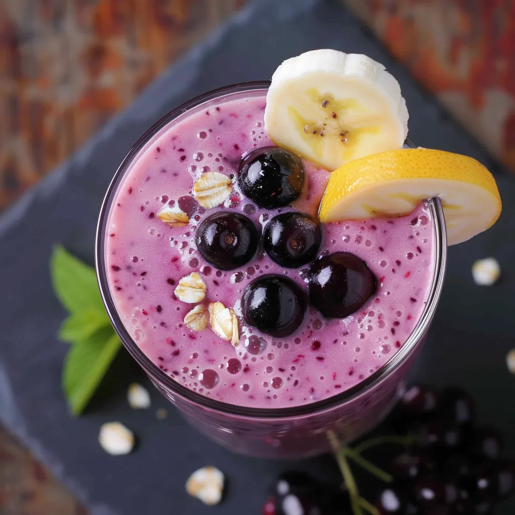 Smoothie cassis facile rapide