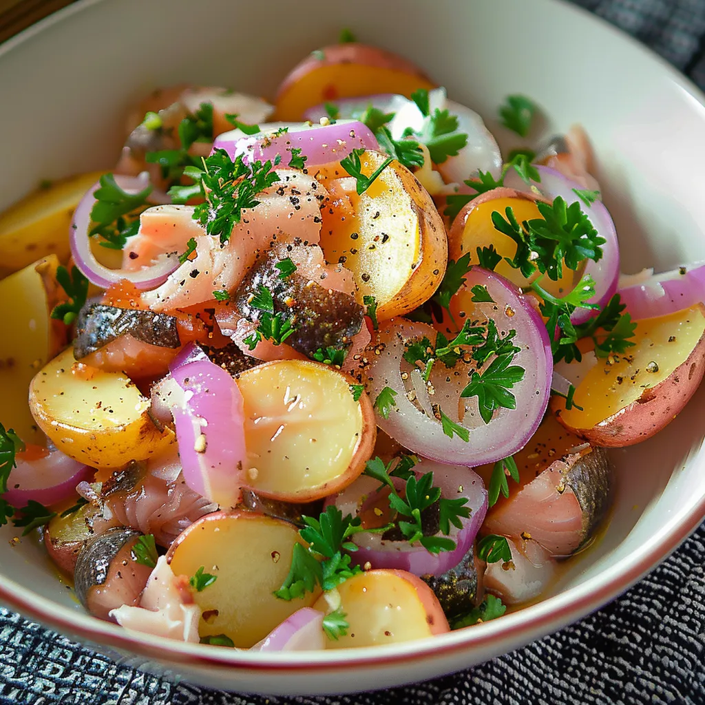 Harengs fumés pommes tièdes