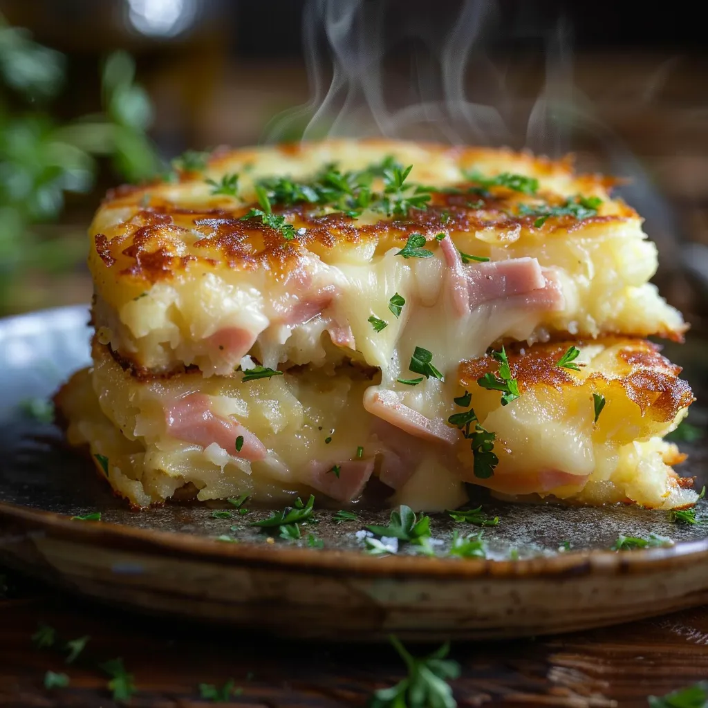 Gâteau pommes de terre farci