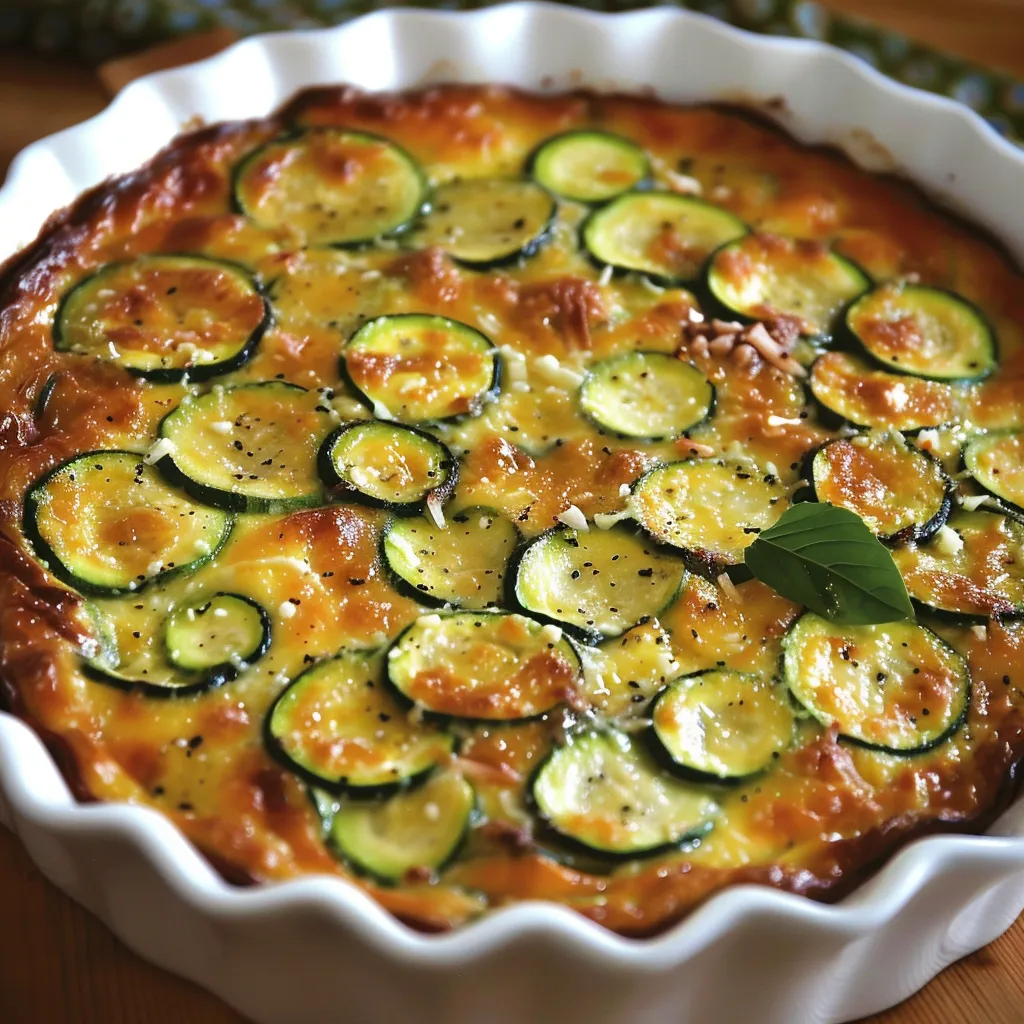 Clafoutis de courgettes au parmesan