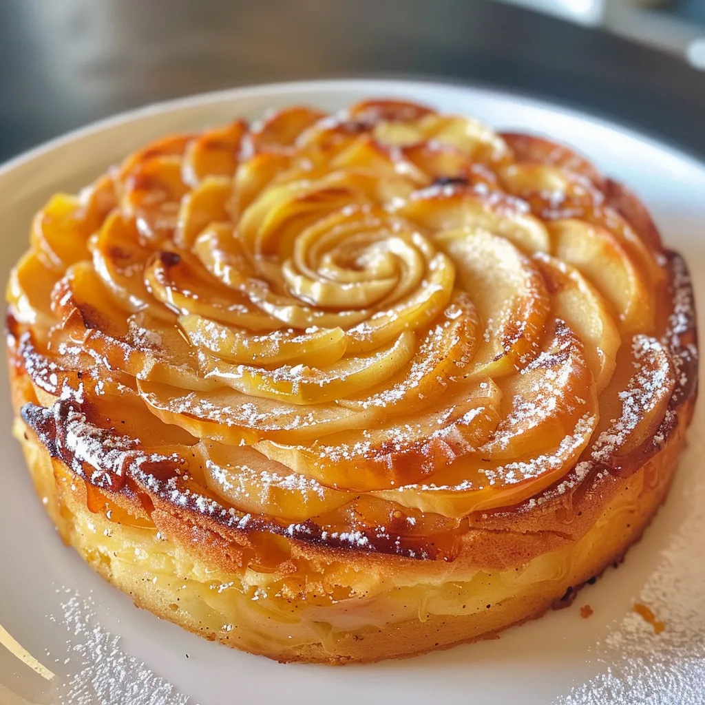 Découvrez un délicieux moelleux aux pommes et mascarpone